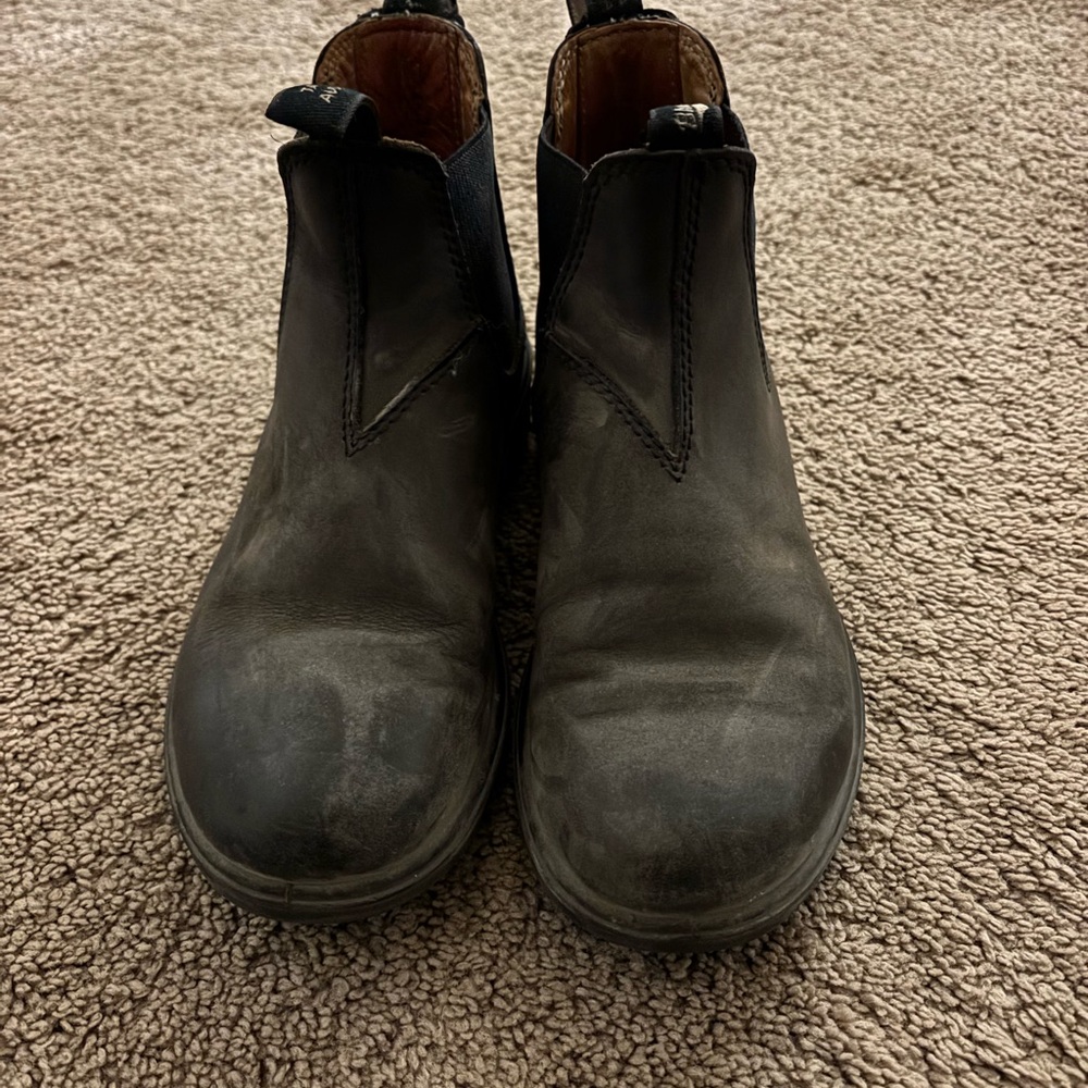 Black Leather Chelsea Boots